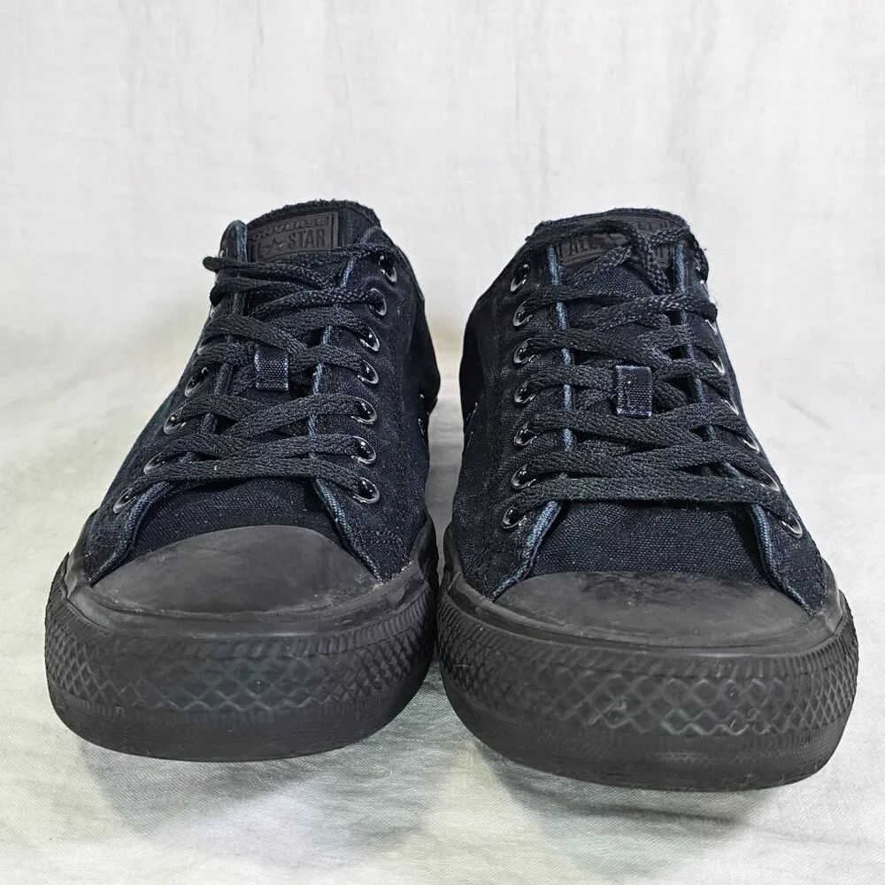 Converse Chuck Taylor All Star Low Top Canvas Sneakers Black Monochrome M5039 - Picture 4 of 10